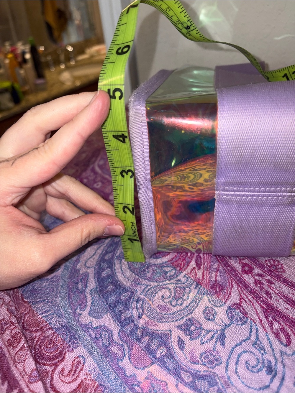 Case Mate iridescent Holographic jelly tote (medium) crossbody - Picture 7 of 13